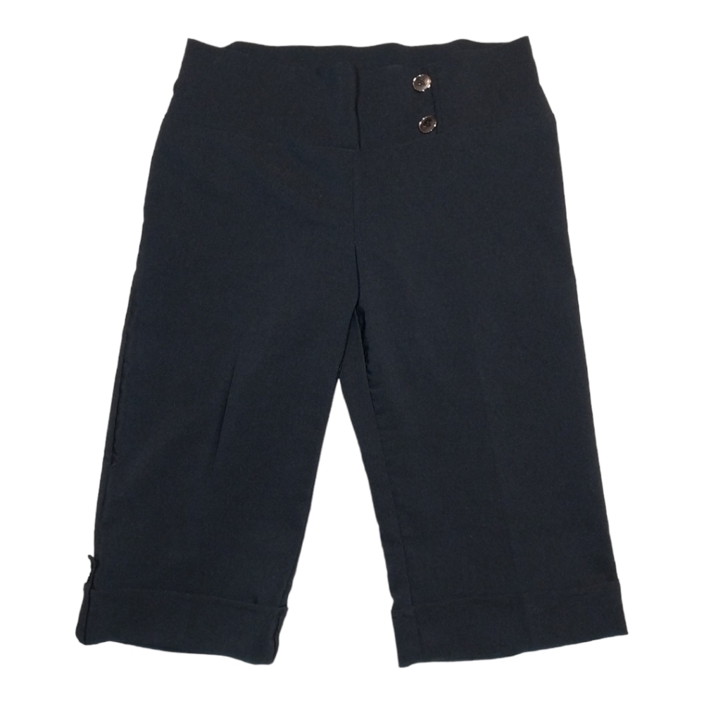 Women's black stretchy ‎ dress shorts by Valia.  Size 5.  In perfect condition.